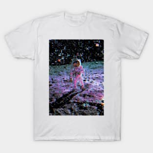 Glitched Moon landing T-Shirt